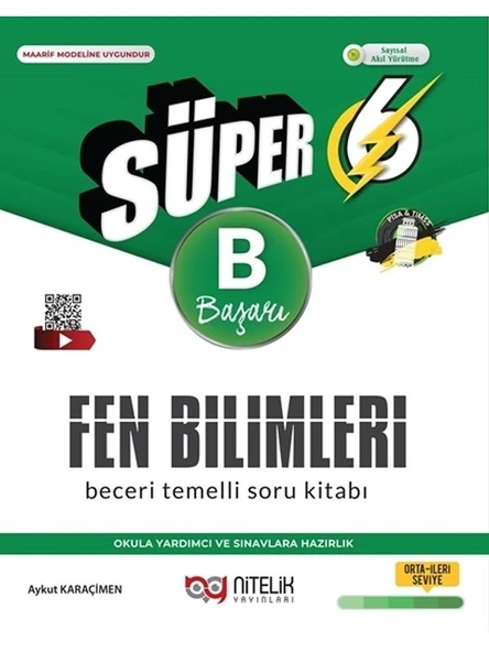 NİTELİK 6.SINIF SÜPER FEN BİLİMLERİ SORU YENİ NESİL (B) ürün görseli 1