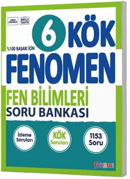 6. Sınıf Fen Bilimleri KÖK Soru Bankası Fenomen Okul Yayınları ürün görseli 1