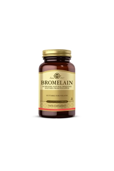 SOLGAR BROMELAIN 150 MG 60 KAP ürün görseli 1