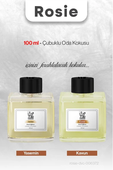 ROSIE Yasemin ve Kavun 100 ml Çubuklu Oda Kokusu ürün görseli 1