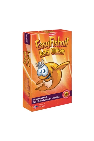 EASYFISHOIL BETA GLUKAN OMEGA 3 30 SOFT JEL ürün görseli 1