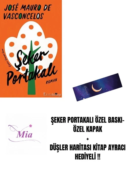 ŞEKER PORTAKALI ÖZEL BASKI-ÖZEL KAPAK + DÜŞLER HARİTASI KİTAP AYRACI HEDİYELİ !! ürün görseli 1
