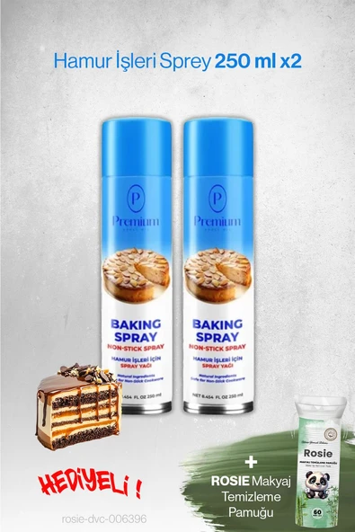 Premium Hamur İşleri Sprey 2'li 250 ML, Hediyeli ürün görseli 1
