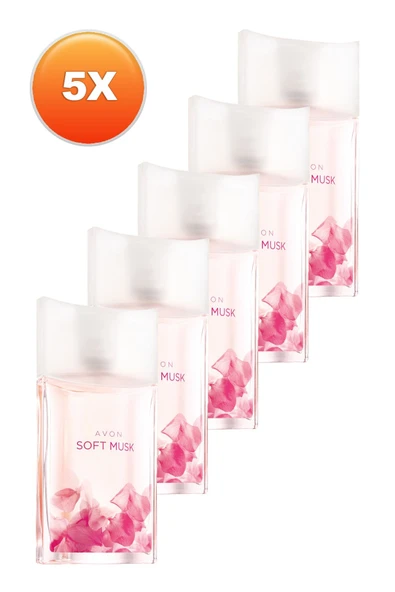 Soft Musk Kadın Parfüm Edt 50 ml 5'li Set ürün görseli 1