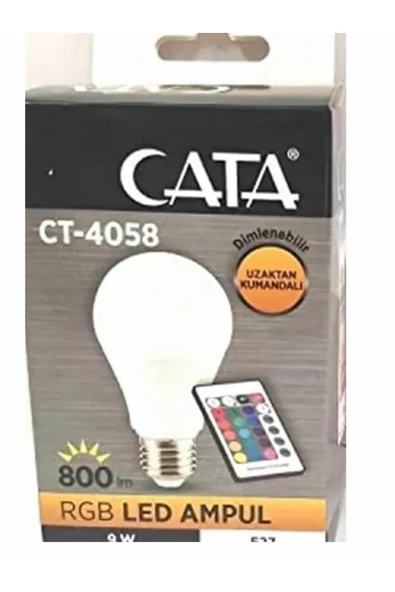 Ct-4058 Rgb Led Ampül Kumandalı 7m Den Algılama ürün görseli 1
