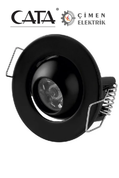 CT 5268 1.5W Siyah Kasa Led Spot 3200K Gün Işığı ürün görseli 1