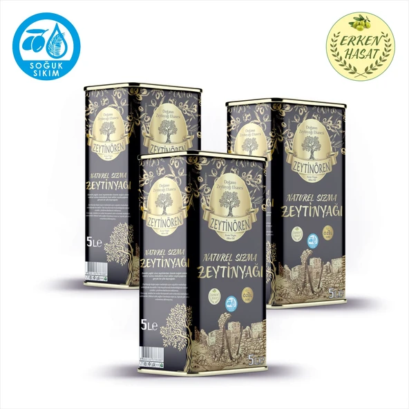 Zeytinören 15 Lt Natürel Sızma Soğuk Sıkım Zeytinyağı ürün görseli 1