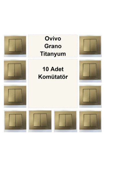 Ovivo Titanyum Komütatör ( ikili anahtar ) - 10 Adet ürün görseli 1