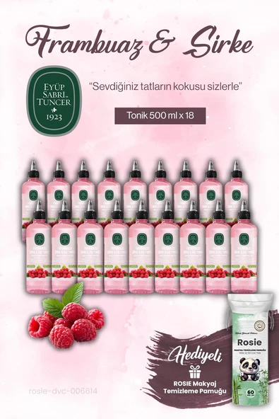 Eyüp Sabri Tuncer 500 ml Frambuaz Sirke Tonik 18'li ve ROSIE ürün görseli 1