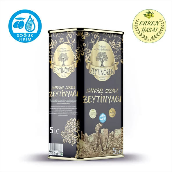 Zeytinören 5 Lt Natürel Sızma Soğuk Sıkım Zeytinyağı ürün görseli 1