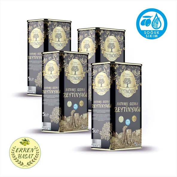 Zeytinören 20 Lt Natürel Sızma Soğuk Sıkım Zeytinyağı ürün görseli 1