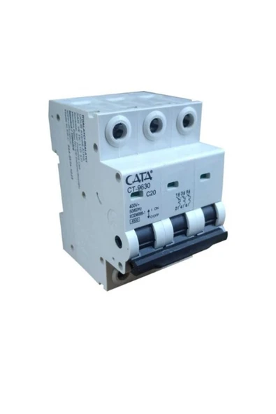 CT-9630 3x20A 4.5kA C Tipi Otomatik Sigorta ürün görseli 1