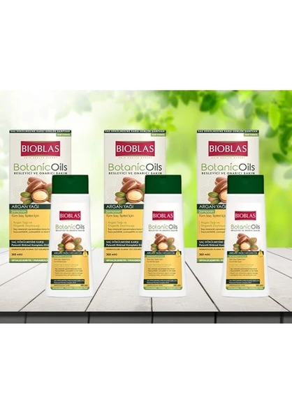 Bioblas Botanic Oils Argan Yağlı Şampuan 360 ml x 3 Adet ürün görseli 1