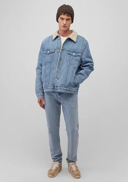 M0111214-88554 MAVİ ZANDER SKY BLUE SHERPA CEKET ürün görseli 1