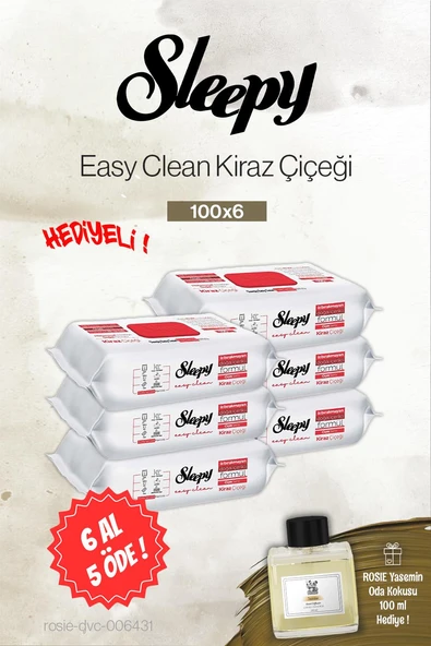 Sleepy 100'lü Kiraz Çiçeği 6 AL 5 ÖDE, Rosie Yasemin Oda Kokusu ürün görseli 1