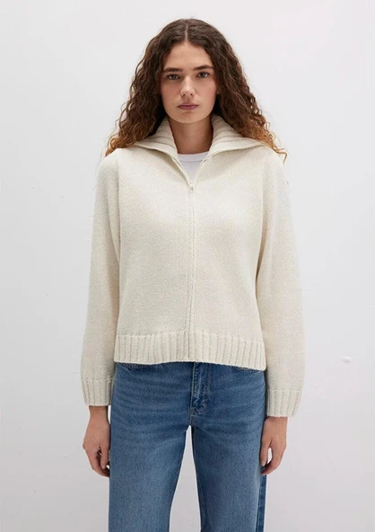 M1710482-70057 MAVİ FERMUARLI HIRKA ürün görseli 1