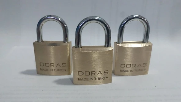 Ersa Doras 30 Mm 3 lü Sarı Pas Sistem Asma Kilit ürün görseli 1