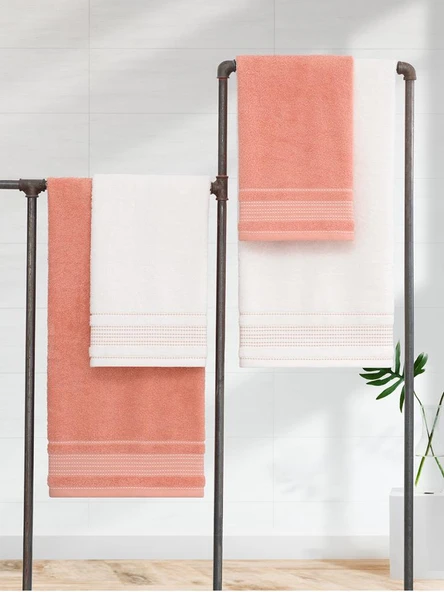 Premium 4 lü Havlu Seti Ladin 70x140 / 50x90 ürün görseli 1