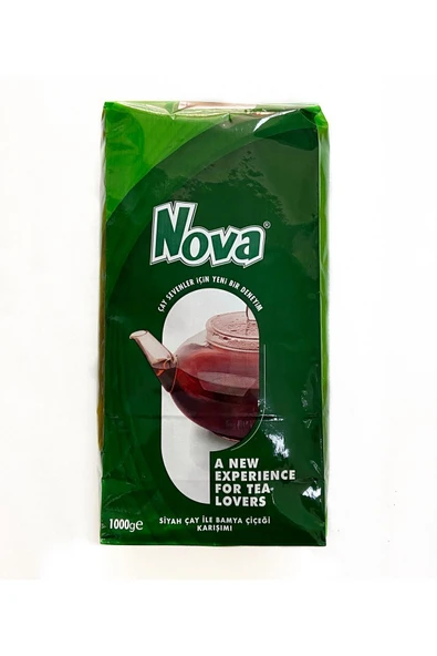 organikbakal bakma al Nova Bamya Çiçeği Karışımlı (%10) Siyah Çay 1000 Gr ürün görseli 1