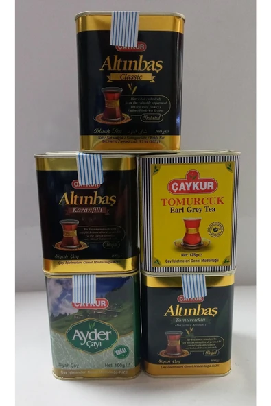 organikbakal bakma al Ayder,tomurcuk Ve Altınbaş 100 Gr Teneke Kutu Çaylar 100 Gr X 5 ürün görseli 1