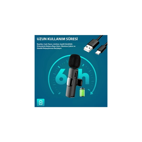 Wireless Yaka Mikrofonu - Resim 2