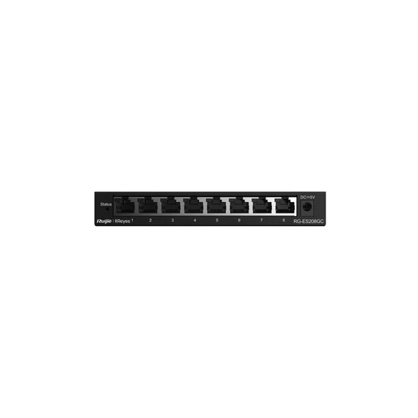 Ruıjıe 8port Reyee RG-ES208GC Gıgabıt Yönetilebilir Switch ürün görseli 1