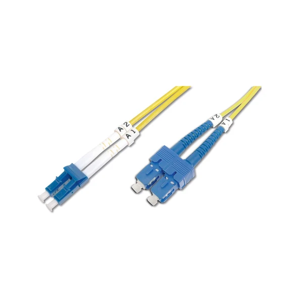 Digitus DK-2932-01 1 mt Lc-Sc 09/125 Singlemode Duplex Fiber Patch Kablo ürün görseli 1