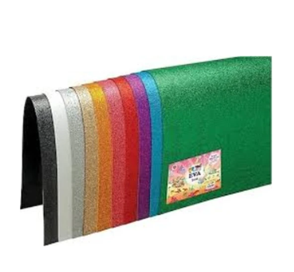 Yapışkanlı Simli Eva 50X70 Karışık 10lu ürün görseli 1