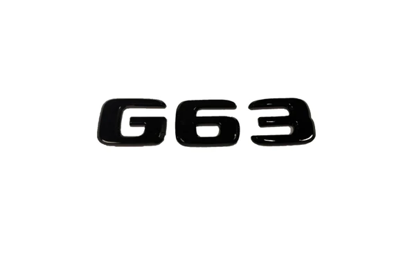 MERCEDES G63 PARLAK SİYAH ABS 3M 3D BAGAJ YAZISI ürün görseli 1
