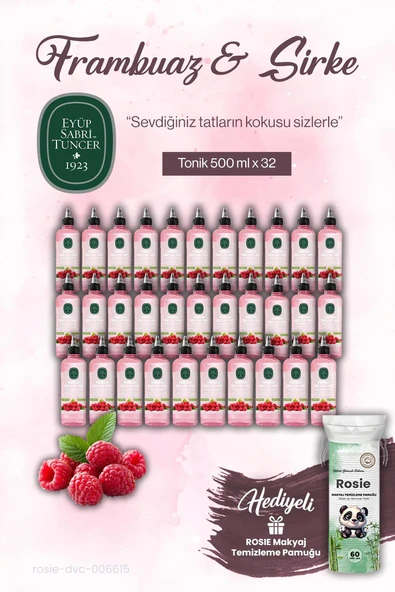 Eyüp Sabri Tuncer 32'li Frambuaz Sirke Tonik 500 ml ve ROSIE ürün görseli 1
