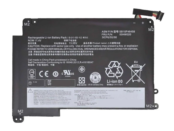 Lenovo ile Uyumlu ThinkPad Yoga 460 20E, 00HW020 Batarya Pil ürün görseli 1