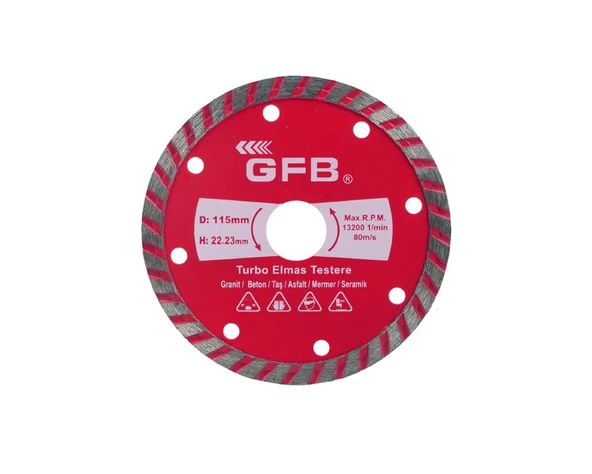Turbo Elmas BetonTestere 230x2.6 mm GFB2387 ürün görseli 1