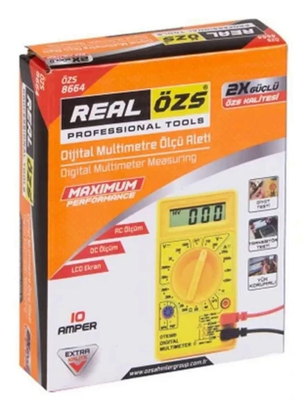 Dijital Multimetre DT830D ÖZS 8664 - Resim 2
