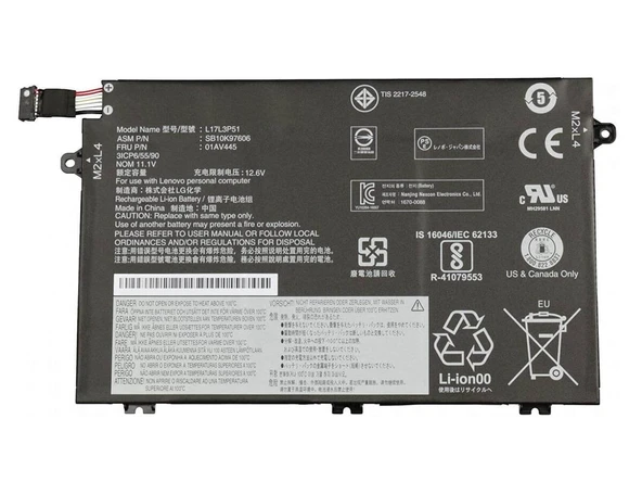 Lenovo ile Uyumlu ThinkPad E495 Versiyon 20NE Batarya Pil L17M3P52 ürün görseli 1