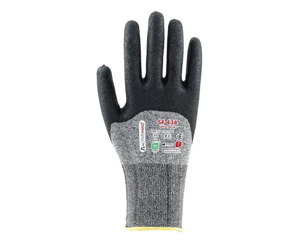 Köpük Nitril Kaplı Sandy Finish Polyester Eldiven SF 534 GR/SY NO:8 3/4 ürün görseli 1