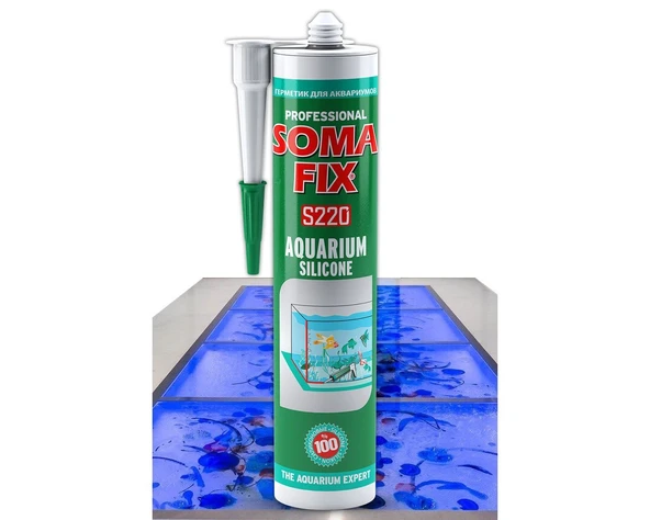 Akvaryum Silikonu Şeffaf SOMAFİX S220-280ml 320gr ürün görseli 1