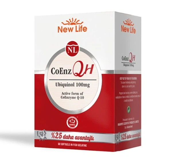 New Life CoEnz QH 100 mg 60 Yumuşak Kapsül ürün görseli 1