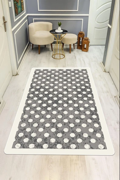 Modern Desenli Dijital Baskı Kaymaz Taban Halı H0288 Renkli 100 X 200 ürün görseli 1