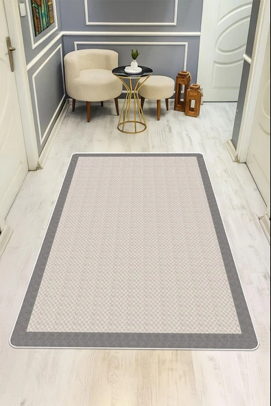 Modern Desenli Dijital Baskı Kaymaz Taban Halı H0268 Renkli 80 X 300 ürün görseli 1