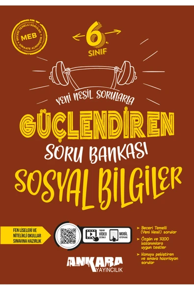 Ankara Yayıncılık 6. Sınıf Güçlendiren Sosyal Soru Bankası ürün görseli 1