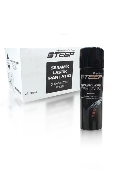 STEEP Seramik Lastik & Tampon Parlatıcı Sprey 24 Adet 500ml ürün görseli 1