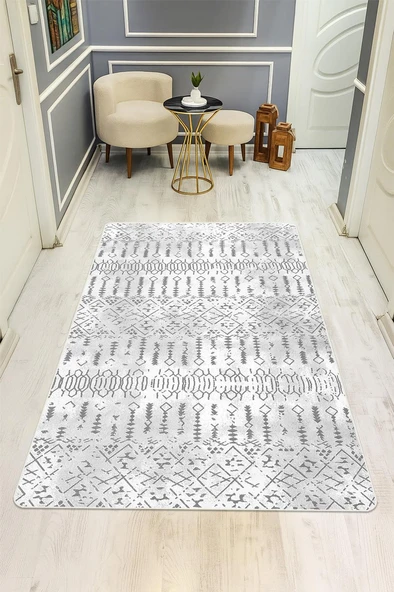 Etnik Desenli Dijital Baskı Kaymaz Taban Halı H0838 Renkli 180 X 280 ürün görseli 1