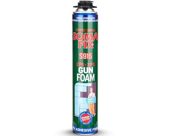 SOMAFİX S915 Tabancalı Poliüretan Mantolama Köpüğü 750ml 940gr ürün görseli 1