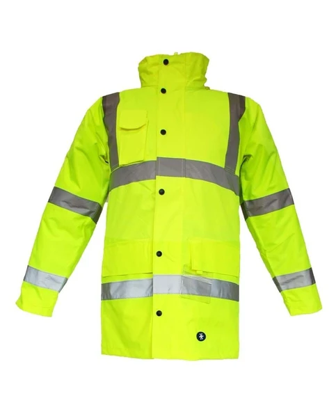 JUNIOR JN1011-P (3XL) SARI WATERPROOF POLARLI FOSFORLU OXFORD  PARKA ürün görseli 1