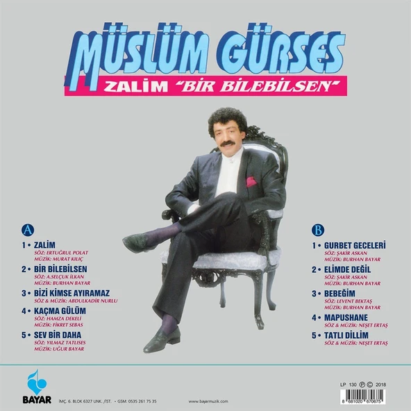 Müslüm Gürses Zalim Bir Bilebilsen - Plak ürün görseli 1