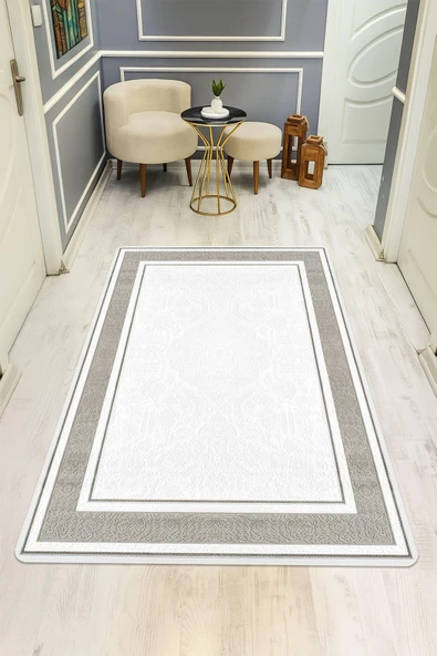Modern Desenli Dijital Baskı Kaymaz Taban Halı H1035 Renkli 180 X 280 ürün görseli 1
