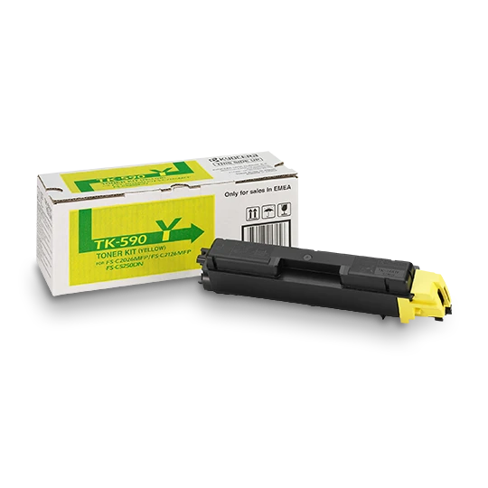 KYOCERA TK-590Y SARI ORJİNAL TONER ürün görseli 1