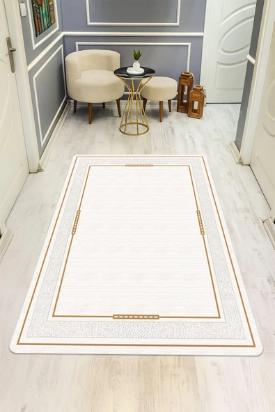 Modern Desenli Dijital Baskı Kaymaz Taban Halı H1034 Renkli 120 X 180 ürün görseli 1