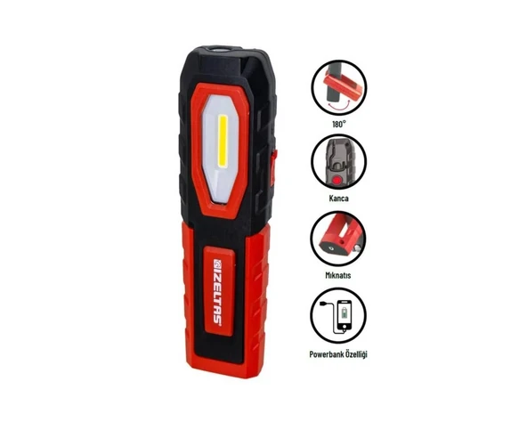İZELTAŞ COB LED Çalışma Lambası 400 LM ürün görseli 1