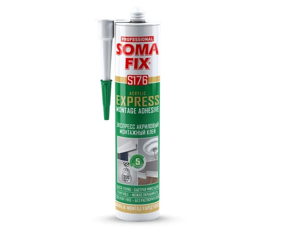 Akrilik Express Yapıştırıcı Beyaz 310ml SOMAFİX S176 ürün görseli 1